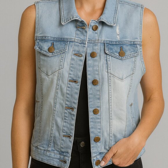 Love and legend SZ 20 denim vest - Picture 3 of 3